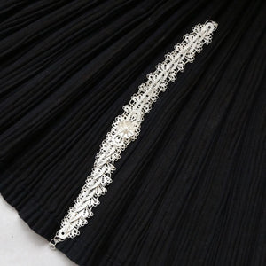 SANLUYI exceptional collection Splendid knitting bracelet with leaf shaped chain