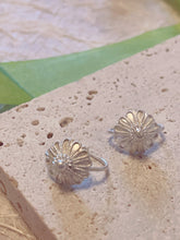 Load image into Gallery viewer, Minimalist Tiny Floral Sterling Silver Earrings
