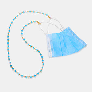 Blue Beads Sunglasses Chain Mask Chain