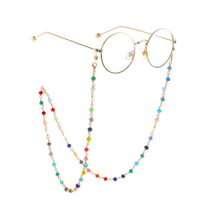 Colorful Beaded Eyeglass Chain Sunglass Holder Mask Chain